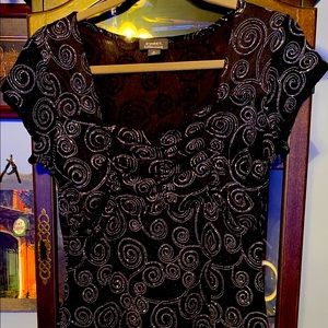 Black sparkly top